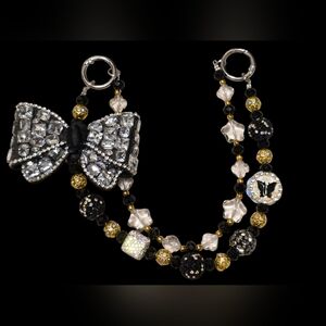 Elegant Crystal Bow Bag Charm